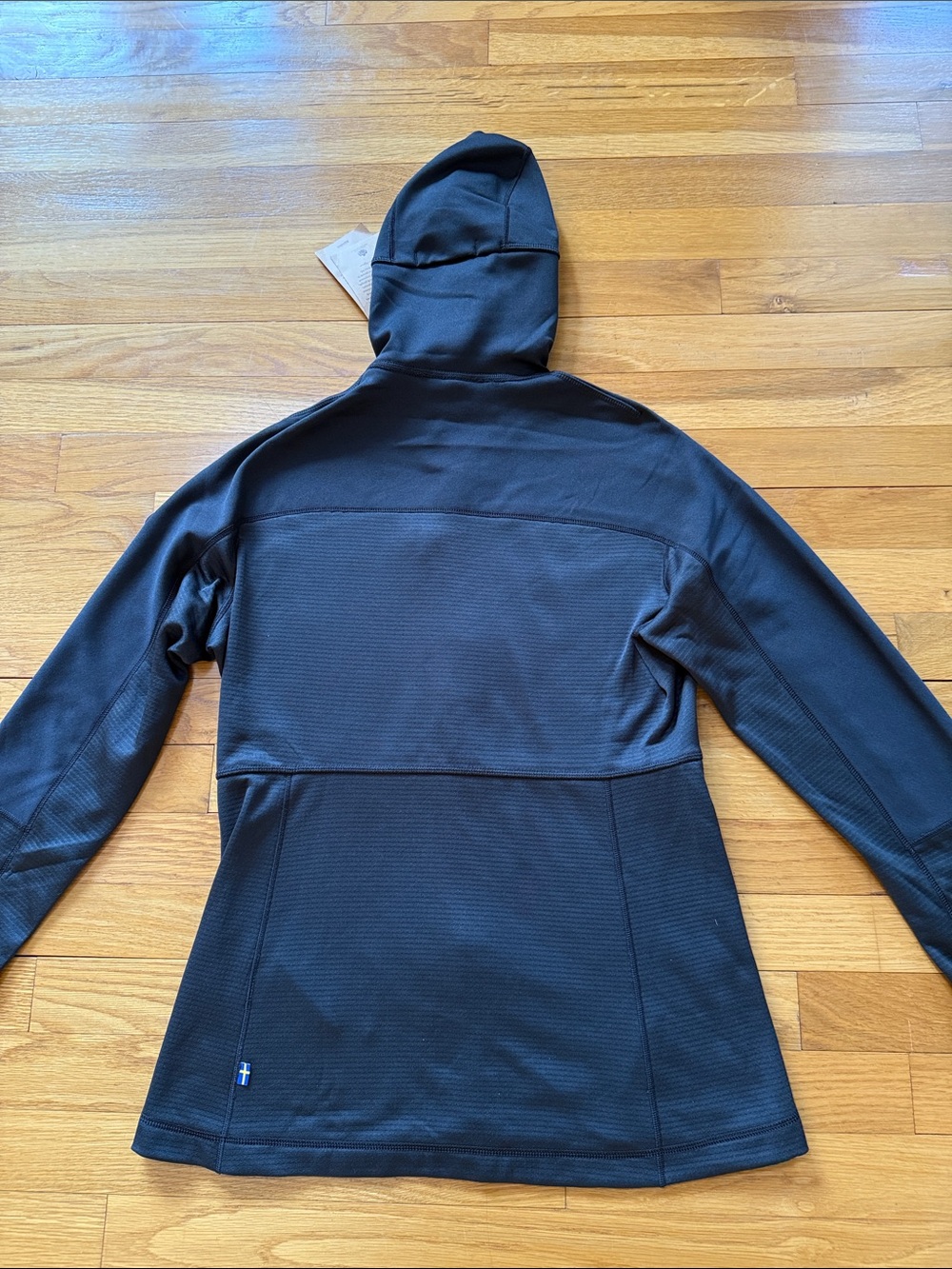 Fjallraven Black Hooded Lightweight Shirt Jacket - Picture 3 of 3